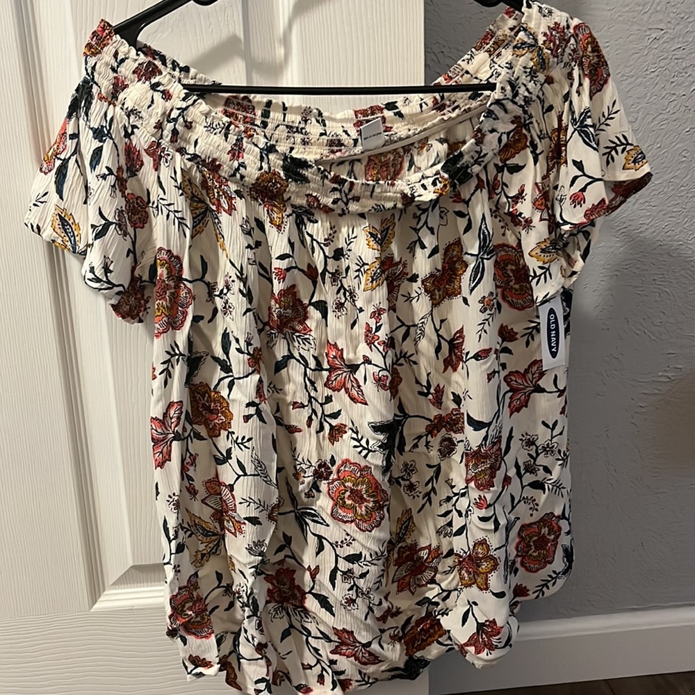 Brand new with tags off the shoulder shirt